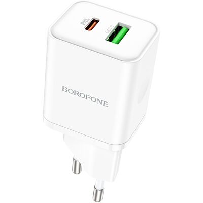 Rychlonabíječka Borofone BN7 20W bez kabelu bílá Rychlonabíječka Borofone BN7 20W bez kabelu bílá