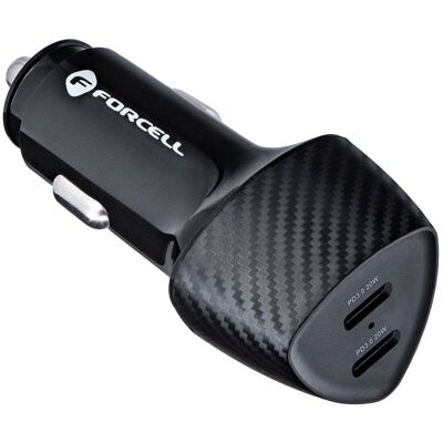 Rychlonabíječka do auta Forcell Carbon 40W (CC50-2C) černá Rychlonabíječka do auta Forcell Carbon 40W (CC50-2C) černá