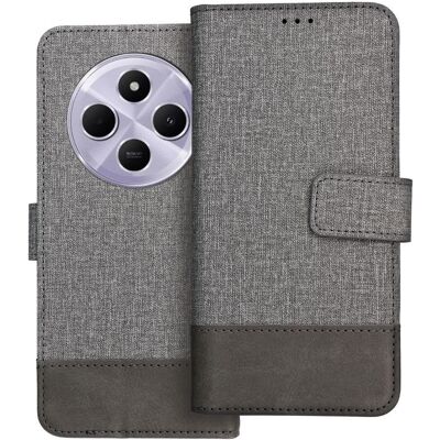Knížkové pouzdro TopQ GOMMA na mobil Xiaomi Redmi 14C šedé Knížkové pouzdro TopQ GOMMA na mobil Xiaomi Redmi 14C šedé