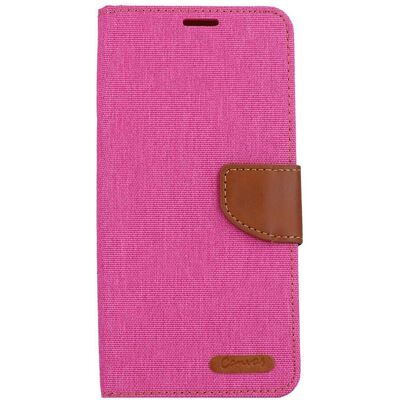 Knížkové pouzdro Canvas na mobil Samsung A14 růžové Knížkové pouzdro Canvas na mobil Samsung A14 růžové