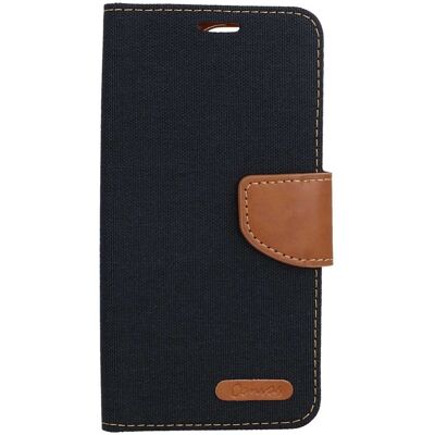 Knížkové pouzdro Canvas na mobil iPhone 14 Pro černé Knížkové pouzdro Canvas na mobil iPhone 14 Pro černé