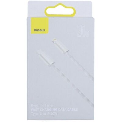 Datový kabel Baseus Dynamic Series Lightning bílo-šedý Datový kabel Baseus Dynamic Series Lightning bílo-šedý
