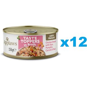 APPLAWS Taste Toppers Kuřecí prsa, šunka a dýně ve vývaru 12x156 g APPLAWS Taste Toppers Kuřecí prsa, šunka a dýně ve vývaru 12x156 g