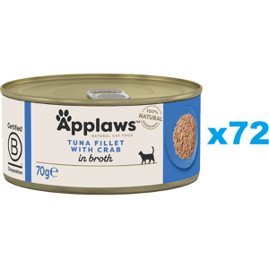 KRÁJA KRMIVO PRO KOČKY APPLAWS Tuňák s Krabem - Dospělí - 6x70g KRÁJA KRMIVO PRO KOČKY APPLAWS Tuňák s Krabem - Dospělí - 6x70g