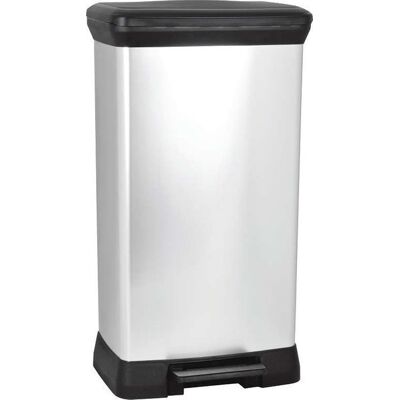 CURVER Koš odpadkový DECO BIN 50l stříbrný CURVER Koš odpadkový DECO BIN 50l stříbrný