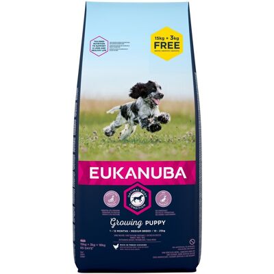 Eukanuba Krmivo pro štěňata středních plemen - 15kg Eukanuba Krmivo pro štěňata středních plemen - 15kg