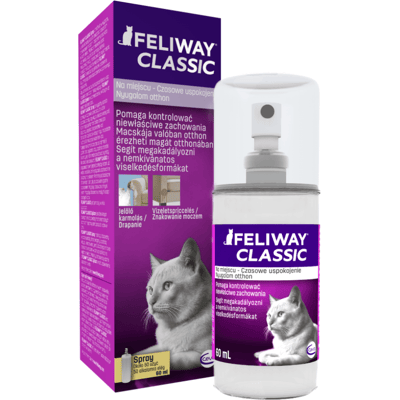 FELIWAY Classic Spray - Uklidňující feromonový sprej pro kočky, 60ml FELIWAY Classic Spray - Uklidňující feromonový sprej pro kočky, 60ml