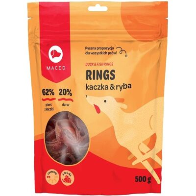 MACED Kachna a ryba - Psí pamlsek - 500g MACED Kachna a ryba - Psí pamlsek - 500g