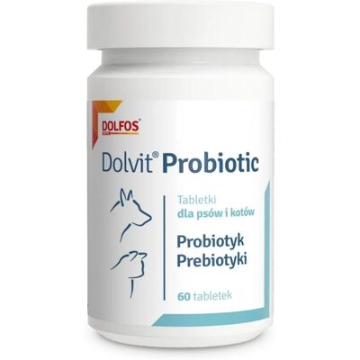DOLFOS Dolvit Probiotický trávicí přípravek pro psy a kočky 60 tablet DOLFOS Dolvit Probiotický trávicí přípravek pro psy a kočky 60 tablet