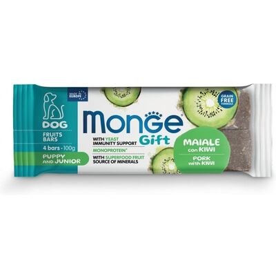 Monge Pamlsk pro Štěňata a Junior S vepřovým a Kiwi Monge Pamlsk pro Štěňata a Junior S vepřovým a Kiwi