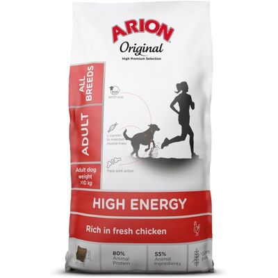 Arion Vysoce energetické krmivo pro psy - Kuře a rýže 12kg Arion Vysoce energetické krmivo pro psy - Kuře a rýže 12kg