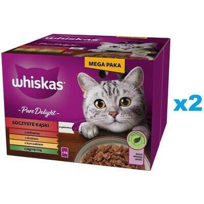 WHISKAS Adult Pure Delight Juicy Jellied Morsels - Krmivo pro Kočky WHISKAS Adult Pure Delight Juicy Jellied Morsels - Krmivo pro Kočky