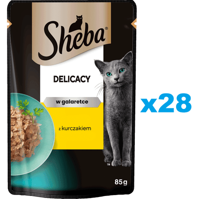SHEBA Delicacy - Kousky kuřete v želé Krmivo pro kočky SHEBA Delicacy - Kousky kuřete v želé Krmivo pro kočky
