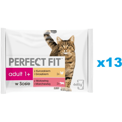 Perfect FIT Adult Sáček 52x85g - Krmivo pro kočky Perfect FIT Adult Sáček 52x85g - Krmivo pro kočky