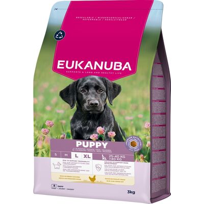 EUKANUBA Puppy Large Breeds Chicken 3 kg krmivo pro štěňata velkých plemen bohaté na čerstvé kuřecí maso EUKANUBA Puppy Large Breeds Chicken 3 kg krmivo pro štěňata velkých plemen bohaté na čerstvé kuřecí maso