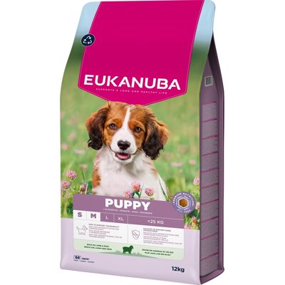 EUKANUBA Puppy Small Medium Breeds Lamb Rice 12 kg krmivo pro štěňata malých a středních plemen bohatá na jehněčí maso a rýži EUKANUBA Puppy Small Medium Breeds Lamb Rice 12 kg krmivo pro štěňata malých a středních plemen bohatá na jehněčí maso a rýži