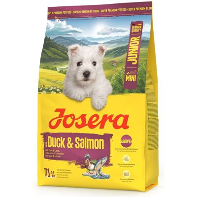 JOSERA Duck and Salmon Junior Mini 3kg pro správný vývoj štěňat malých plemen JOSERA Duck and Salmon Junior Mini 3kg pro správný vývoj štěňat malých plemen
