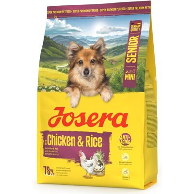 JOSERA Mini Senior Chicken and Rice 3kg bezglutenové krmivo pro starší psy malých plemen JOSERA Mini Senior Chicken and Rice 3kg bezglutenové krmivo pro starší psy malých plemen