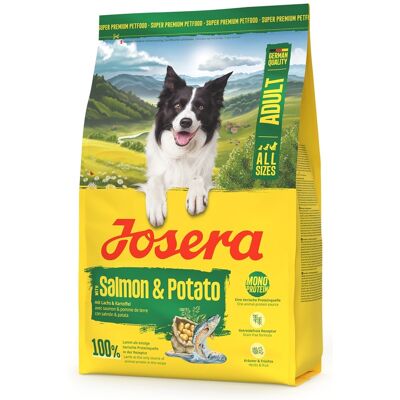 JOSERA Salmon and Potato Adult 3kg bezobilné krmivo pro psy s citlivým žaludkem JOSERA Salmon and Potato Adult 3kg bezobilné krmivo pro psy s citlivým žaludkem