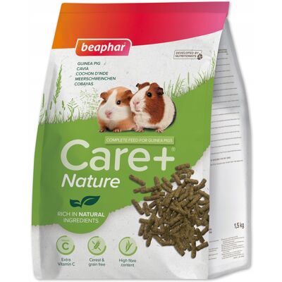 Krmení Care+ Nature pro křečky od Beaphar - Přírodní, Bohaté na vlákninu, Vitamín C Krmení Care+ Nature pro křečky od Beaphar - Přírodní, Bohaté na vlákninu, Vitamín C