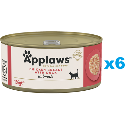 Krmivo pro kočky Applaws - Kuře Kachna 156g - Přírodní, Vysoké maso, Bez přísad Krmivo pro kočky Applaws - Kuře Kachna 156g - Přírodní, Vysoké maso, Bez přísad