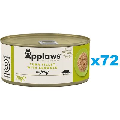APPLAWS Cat Adult Jelly Tuňák a mořské řasy 72x70 g APPLAWS Cat Adult Jelly Tuňák a mořské řasy 72x70 g