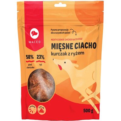 MACED Kuřecí a rýžové kostky pro psy 500g MACED Kuřecí a rýžové kostky pro psy 500g