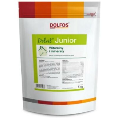 DOLFOS Dolvit Junior 1kg minerálně-vitaminový doplněk v prášku pro štěňata a mladé psy DOLFOS Dolvit Junior 1kg minerálně-vitaminový doplněk v prášku pro štěňata a mladé psy