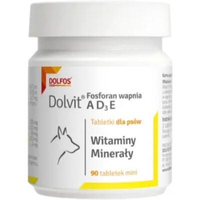 DOLFOS Dolvit Fosforečnan vápenatý ADзE 90 tab. vitamíny a minerály pro psy DOLFOS Dolvit Fosforečnan vápenatý ADзE 90 tab. vitamíny a minerály pro psy