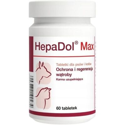 DOLFOS Hepadol Max 60 tabl. preparat podporující funkci jater pro psy a kočky DOLFOS Hepadol Max 60 tabl. preparat podporující funkci jater pro psy a kočky