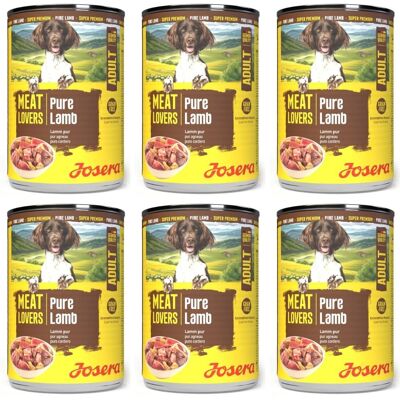 JOSERA Meat Lovers Pure Lamb 6x800 g jehněčí konzervy pro psy JOSERA Meat Lovers Pure Lamb 6x800 g jehněčí konzervy pro psy