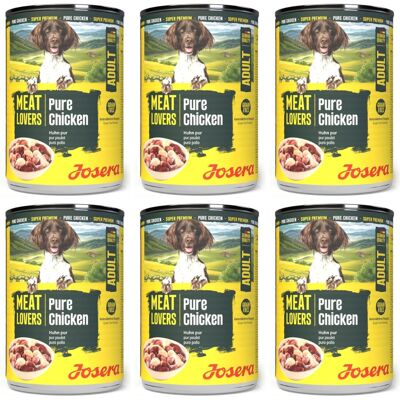 JOSERA Meat Lovers Pure Chicken 6x400 g kuřecí konzervy pro psy JOSERA Meat Lovers Pure Chicken 6x400 g kuřecí konzervy pro psy