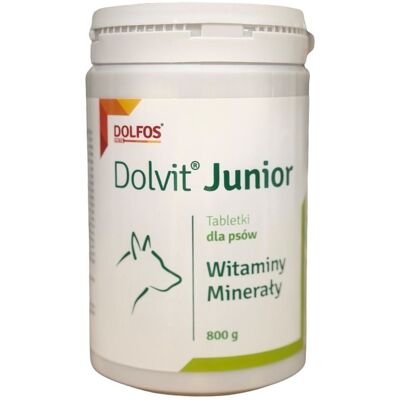 DOLFOS Dolvit Junior 800 g vitamíny a minerály pro štěňata a mladé psy DOLFOS Dolvit Junior 800 g vitamíny a minerály pro štěňata a mladé psy