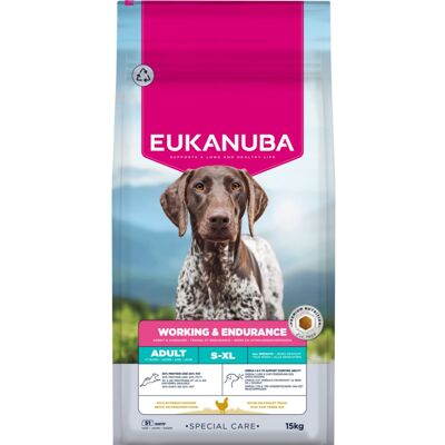 EUKANUBA Special Care Working & Endurance Adult 15 kg krmivo pro aktivní psy EUKANUBA Special Care Working & Endurance Adult 15 kg krmivo pro aktivní psy