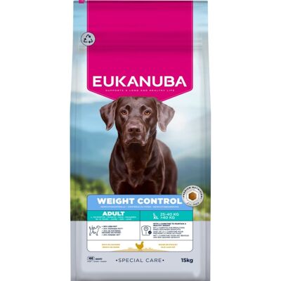 EUKANUBA Special Care Weight Control Adult Large Breeds 15 kg krmivo podporující kontrolu hmotnosti pro psy velkých plemen EUKANUBA Special Care Weight Control Adult Large Breeds 15 kg krmivo podporující kontrolu hmotnosti pro psy velkých plemen