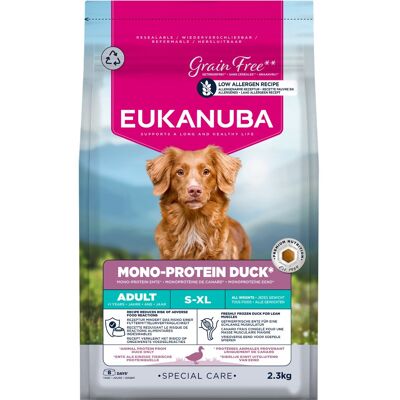 EUKANUBA Special Care Adult Mono-Protein Duck 2,3 kg krmivo pro dospělé psy, bohaté na čerstvě mraženou kachnu EUKANUBA Special Care Adult Mono-Protein Duck 2,3 kg krmivo pro dospělé psy, bohaté na čerstvě mraženou kachnu