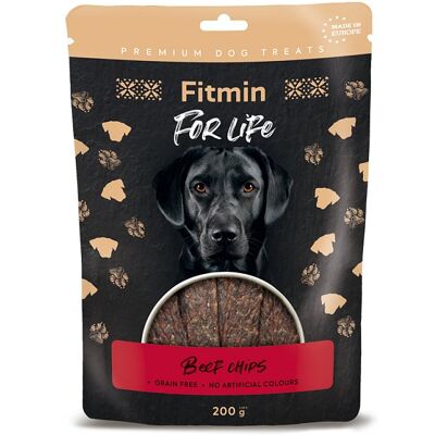 FITMIN For Life Beef Chips 200 g hovězí plátky pamlsek pro psa FITMIN For Life Beef Chips 200 g hovězí plátky pamlsek pro psa