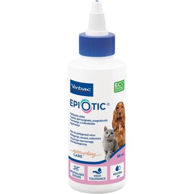 VIRBAC EpiOtic Čistič uší 60 ml Hygiena uší pro psy a kočky VIRBAC EpiOtic Čistič uší 60 ml Hygiena uší pro psy a kočky