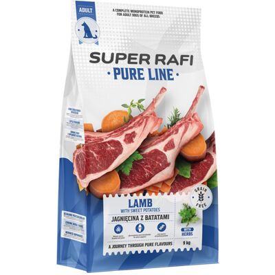 Super RAFI Pure Line Jehněčí s batáty 9 kg granule pro psy Super RAFI Pure Line Jehněčí s batáty 9 kg granule pro psy