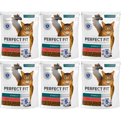 Krmení pro kočky Perfect Fit - 6x750g - Podpora imunity & trávení Krmení pro kočky Perfect Fit - 6x750g - Podpora imunity & trávení