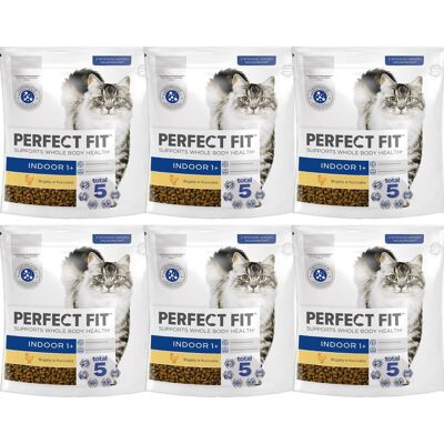 Perfect Fit Indoor 1+ 6x750 g - Suché krmivo pro kočky do bytu Perfect Fit Indoor 1+ 6x750 g - Suché krmivo pro kočky do bytu