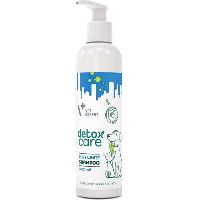 VETEXPERT VET EXPER Detox Care Pure White Shampoo 250 ml šampon pro psy a kočky se světlou srstí VETEXPERT VET EXPER Detox Care Pure White Shampoo 250 ml šampon pro psy a kočky se světlou srstí
