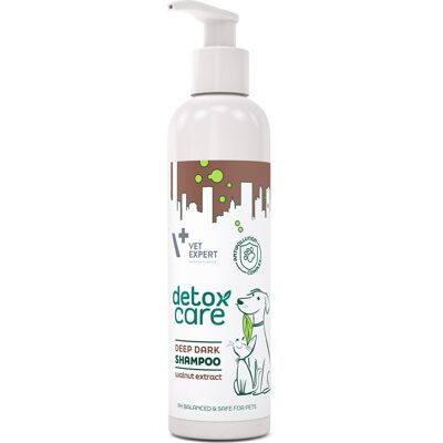 VETEXPERT VET EXPERT Detox Care Deep Dark Shampoo 250 ml šampon pro psy a kočky s tmavou srstí VETEXPERT VET EXPERT Detox Care Deep Dark Shampoo 250 ml šampon pro psy a kočky s tmavou srstí