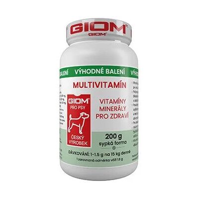 ZWILLING s.r.o. Giom Giom S pes Multivitamín 200g plv ZWILLING s.r.o. Giom Giom S pes Multivitamín 200g plv