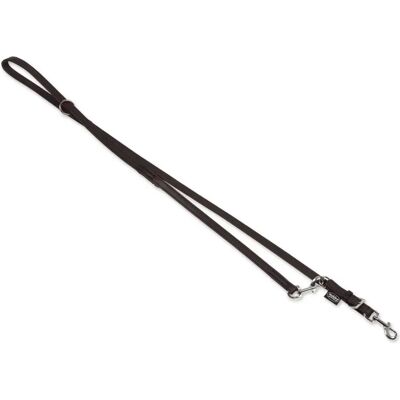 Nobby SOUTH přepínací vodítko nappa kůže černá S-M 2m 14mm Nobby SOUTH přepínací vodítko nappa kůže černá S-M 2m 14mm