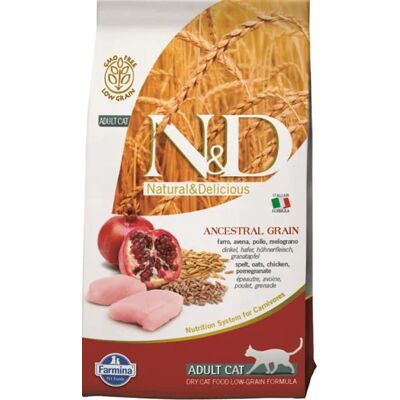 Farmina N&D Předkové Obiloviny Krmivo pro Kočky - Kuře a Granátové Jablko 1,5 Kg Farmina N&D Předkové Obiloviny Krmivo pro Kočky - Kuře a Granátové Jablko 1,5 Kg