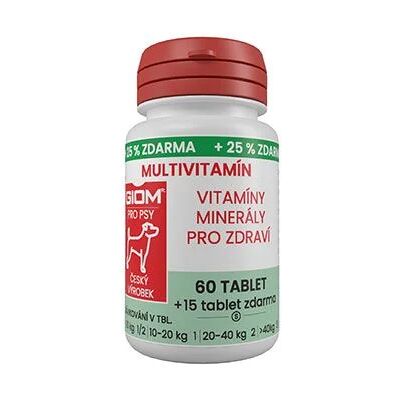 ZWILLING s.r.o. Giom Giom S pes Multivitamín 60 tbl+25% zdarma ZWILLING s.r.o. Giom Giom S pes Multivitamín 60 tbl+25% zdarma