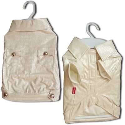 Magnum Kabátek Croco Artificial Leather White XL Magnum Kabátek Croco Artificial Leather White XL