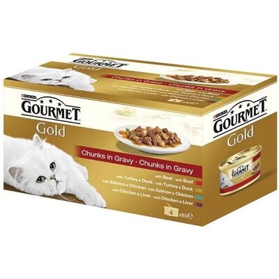 Gourmet Gold kachna pstruh králík telecí ve šťávě 3x (8 x 85g) Gourmet Gold kachna pstruh králík telecí ve šťávě 3x (8 x 85g)