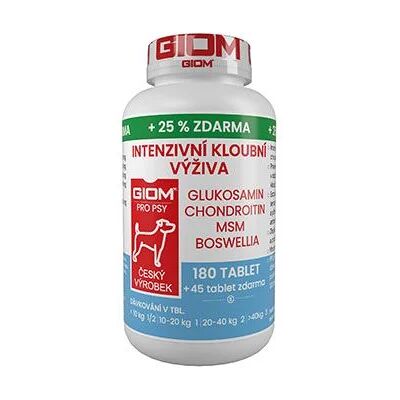 ZWILLING s.r.o. Giom Giom S pes Intenzivní kloubní výživa 180 tbl+25%zdarma ZWILLING s.r.o. Giom Giom S pes Intenzivní kloubní výživa 180 tbl+25%zdarma